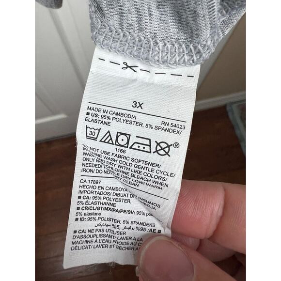 Old Navy Women’s Light Heather Gray Hooded Sweatshirt Size 3XL Soft pockets - Picture 7 of 7